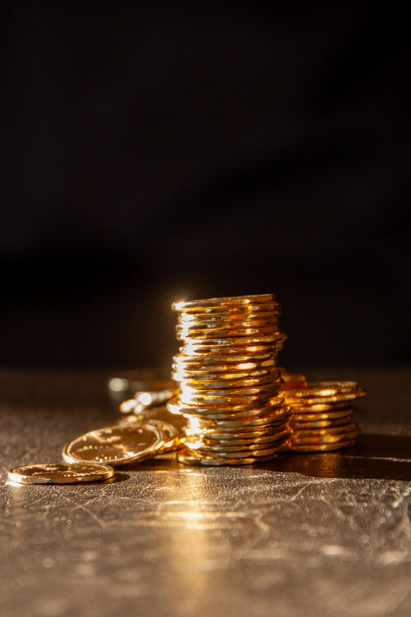 Pile de pièces d'or